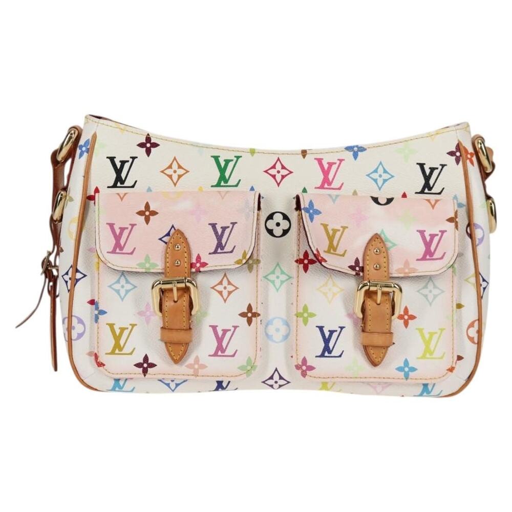 Louis Vuitton Monogram Multicolor Lodge GM Shoulder Bag White
